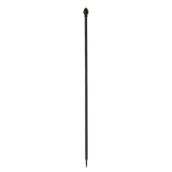 Triple Arch Garden Fence Post Black