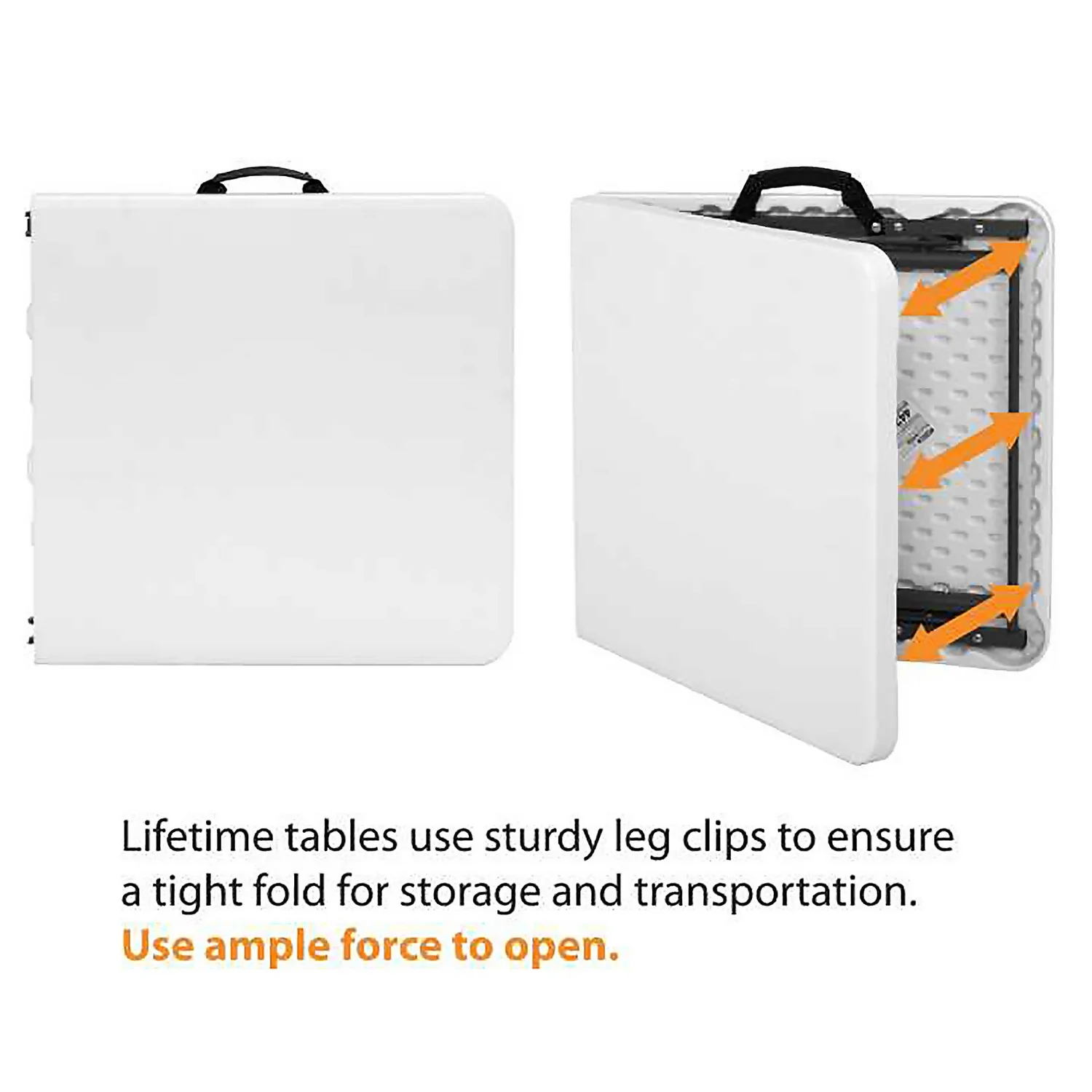 Lifetime Seasonal Party Trestle Folding Table - 1.22m / 4ft - Image 4