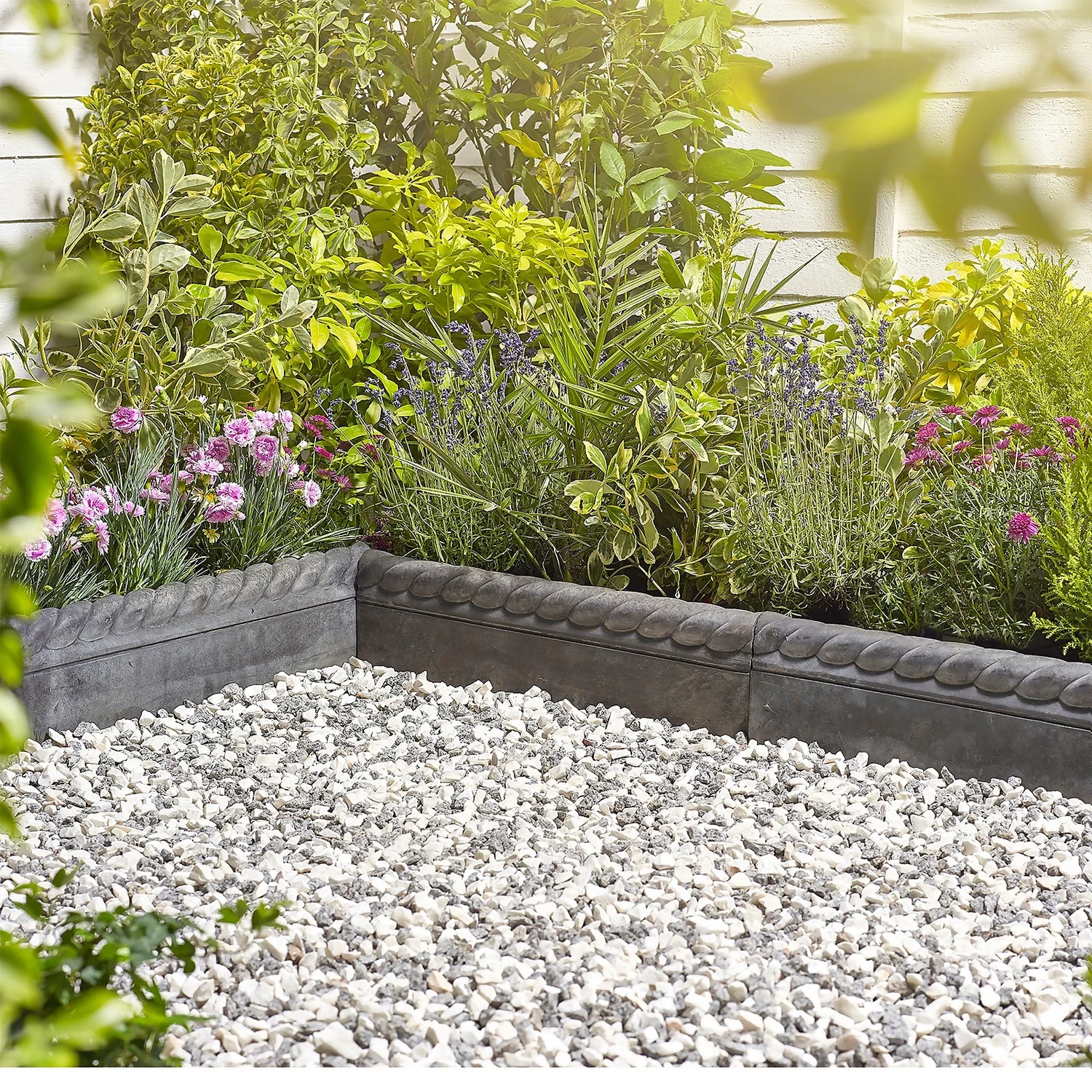 Stylish Stone Full Rope Top Edging 575mm - Grey - Image 2