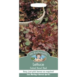 Mr. Fothergill's Lettuce Salad Bowl Red Seeds