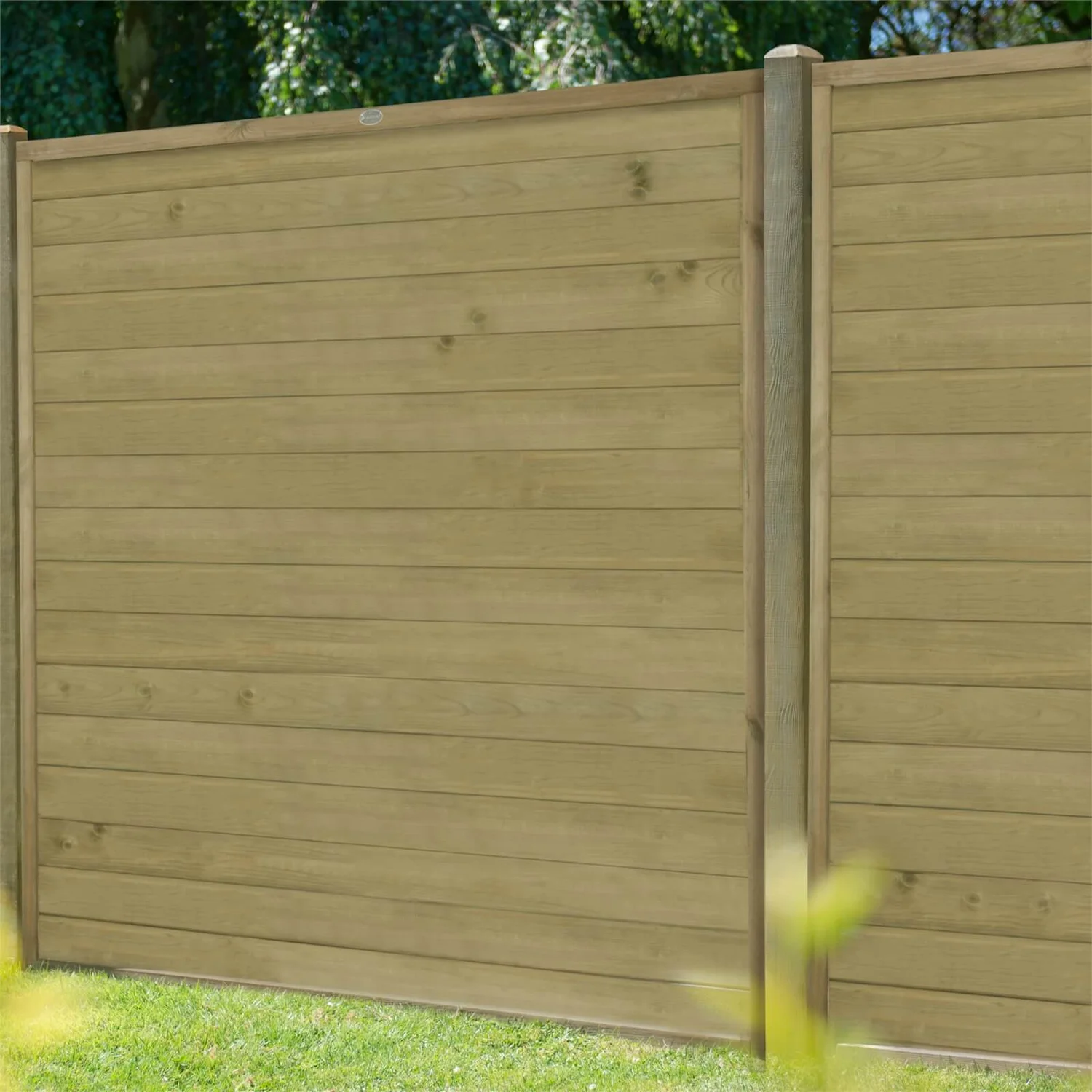 Horizontal Tongue & Groove Fence Panel - 6ft - Pack Of 3