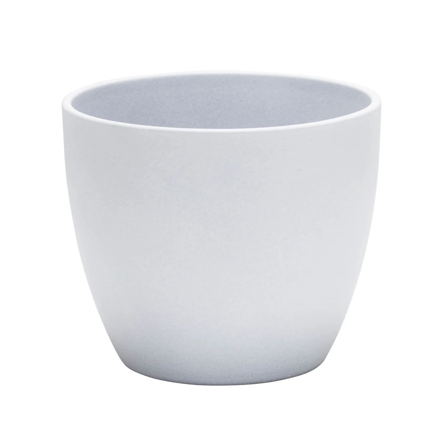 Grey Stone Ceramic Cover Pot - 19cm