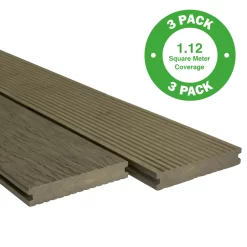 Heritage Board Composite Decking - 3 Pack - Oak - 1.12 M2