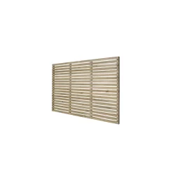 6ft X 4ft (1.8m X 1.2m) Pressure Treated Contemporary Slatted Fence Panel - Pack Of 4