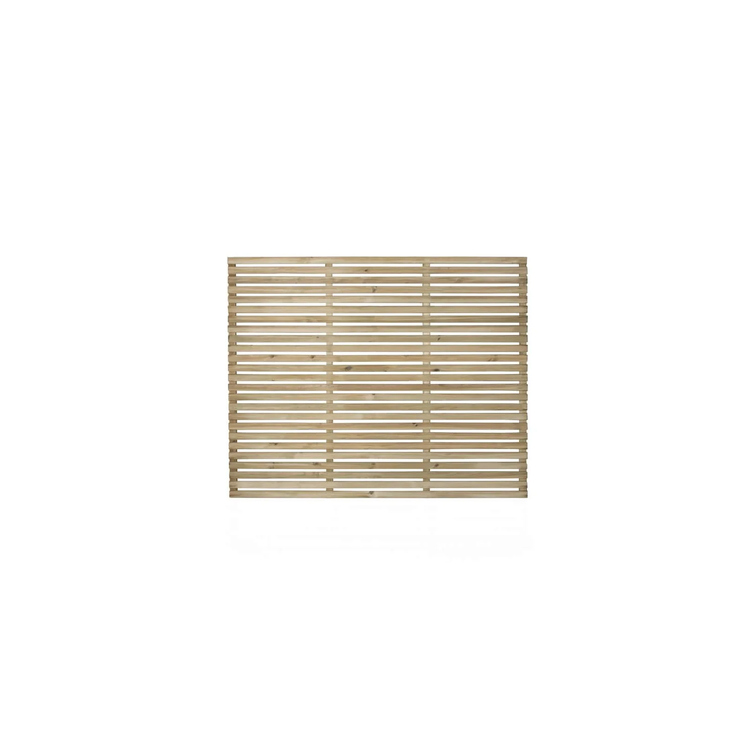 6ft X 5ft (1.8m X 1.5m) Pressure Treated Contemporary Slatted Fence Panel - Pack Of 3 - Image 3