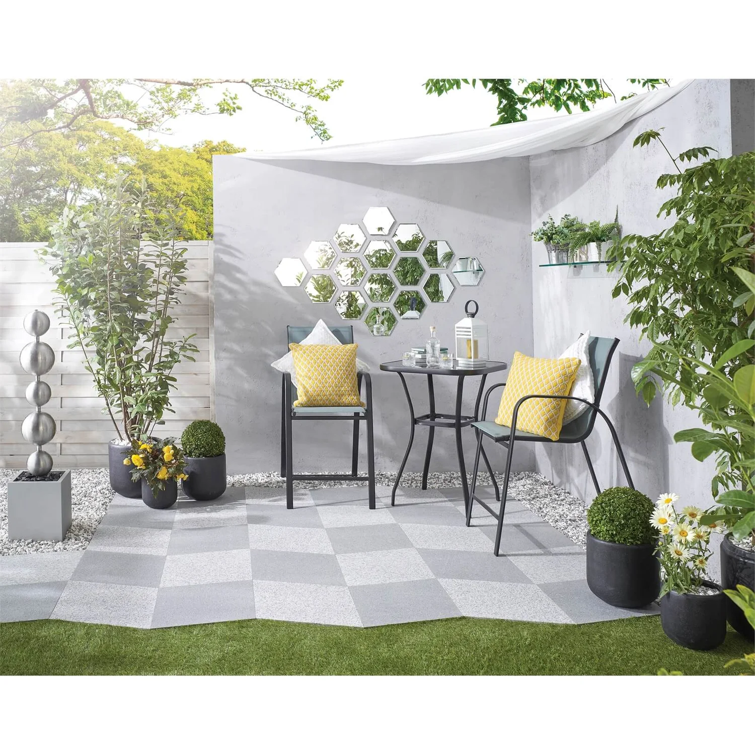 Granite Diamond Paving 450 X 450mm Light Grey (Full Pack) - Image 2