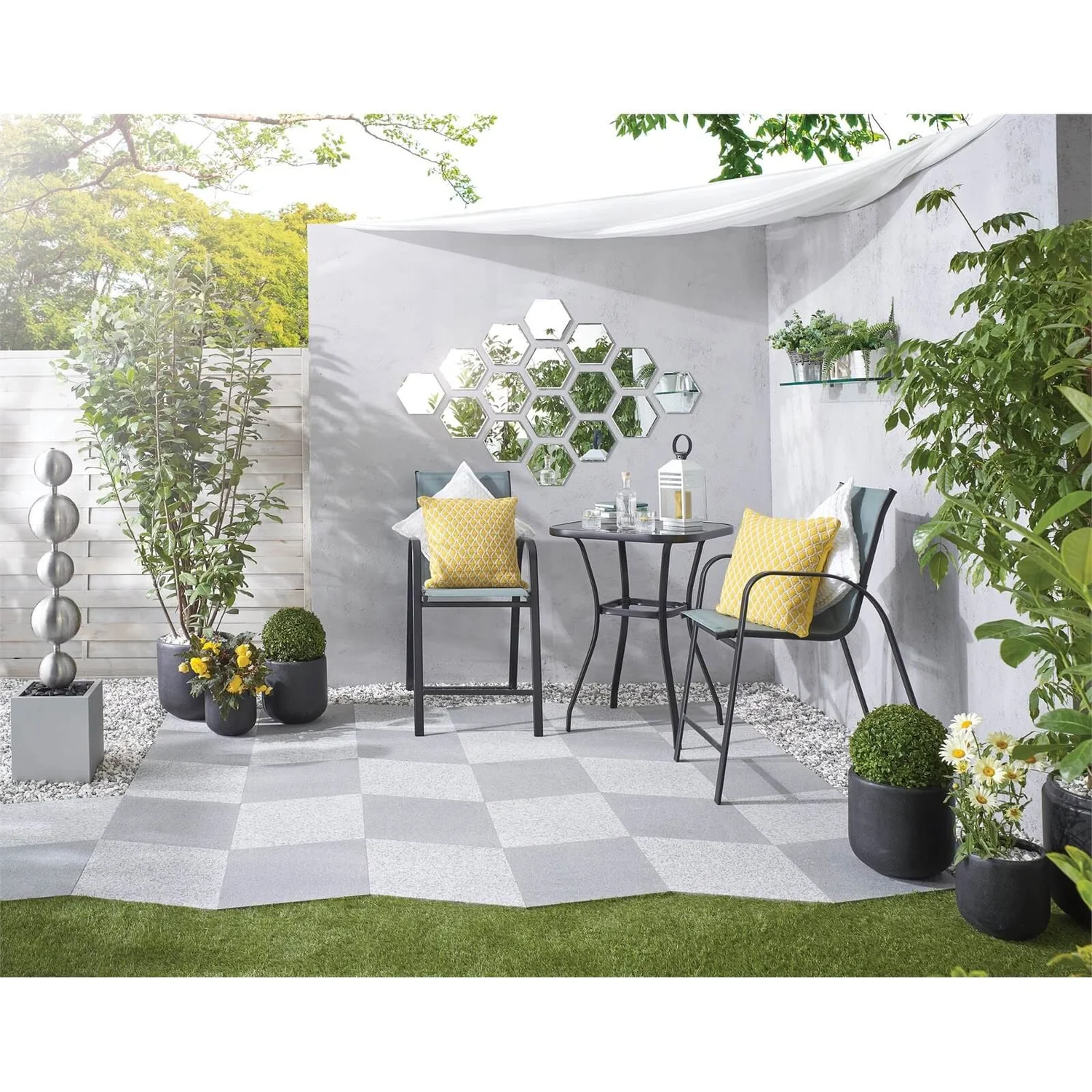 Granite Diamond Paving 450 X 450mm Dark Grey - Pack Of 78 - Image 2