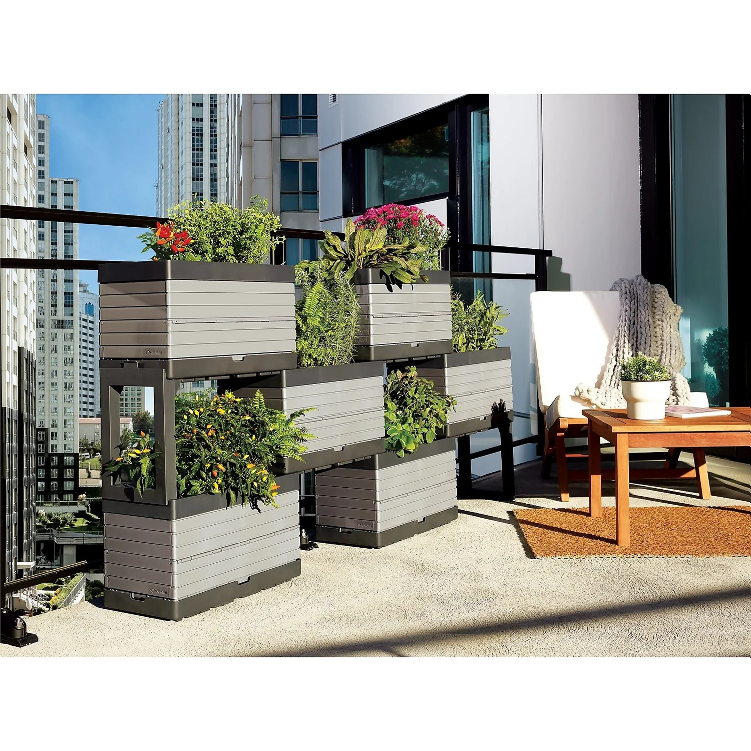 Modular Planter Set - Grey - Image 4