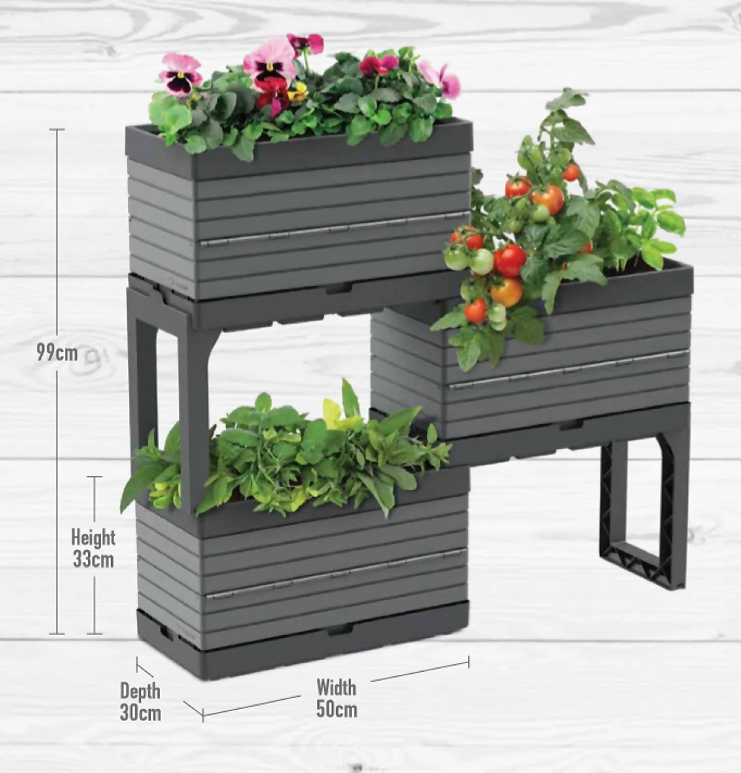 Modular Planter Set - Grey - Image 5