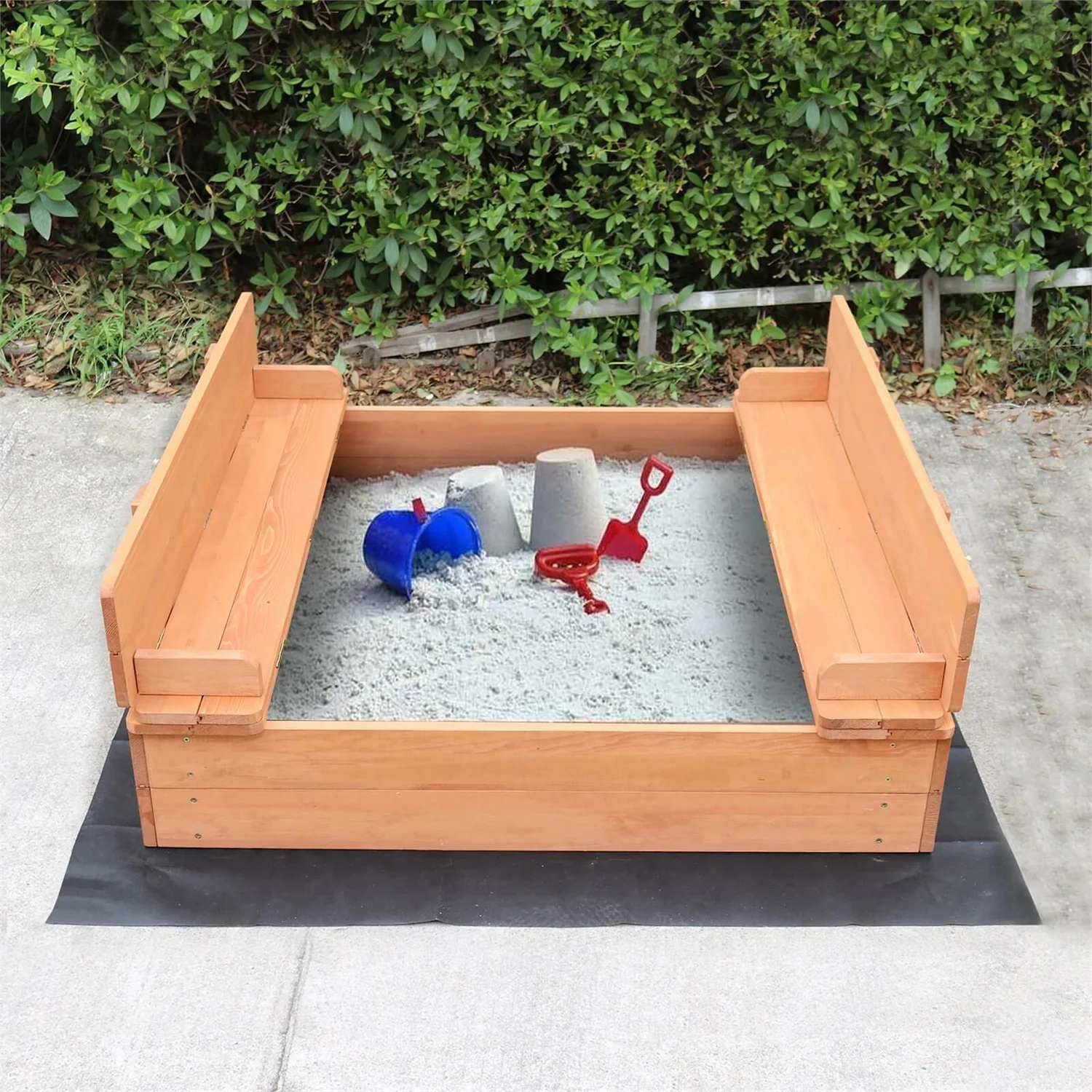 None Sand Pit With Seating And Cover - Image 5