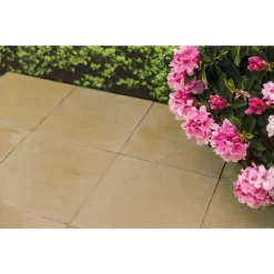 Stylish Stone Hereford Paving Riven 450 X 450mm - Gold