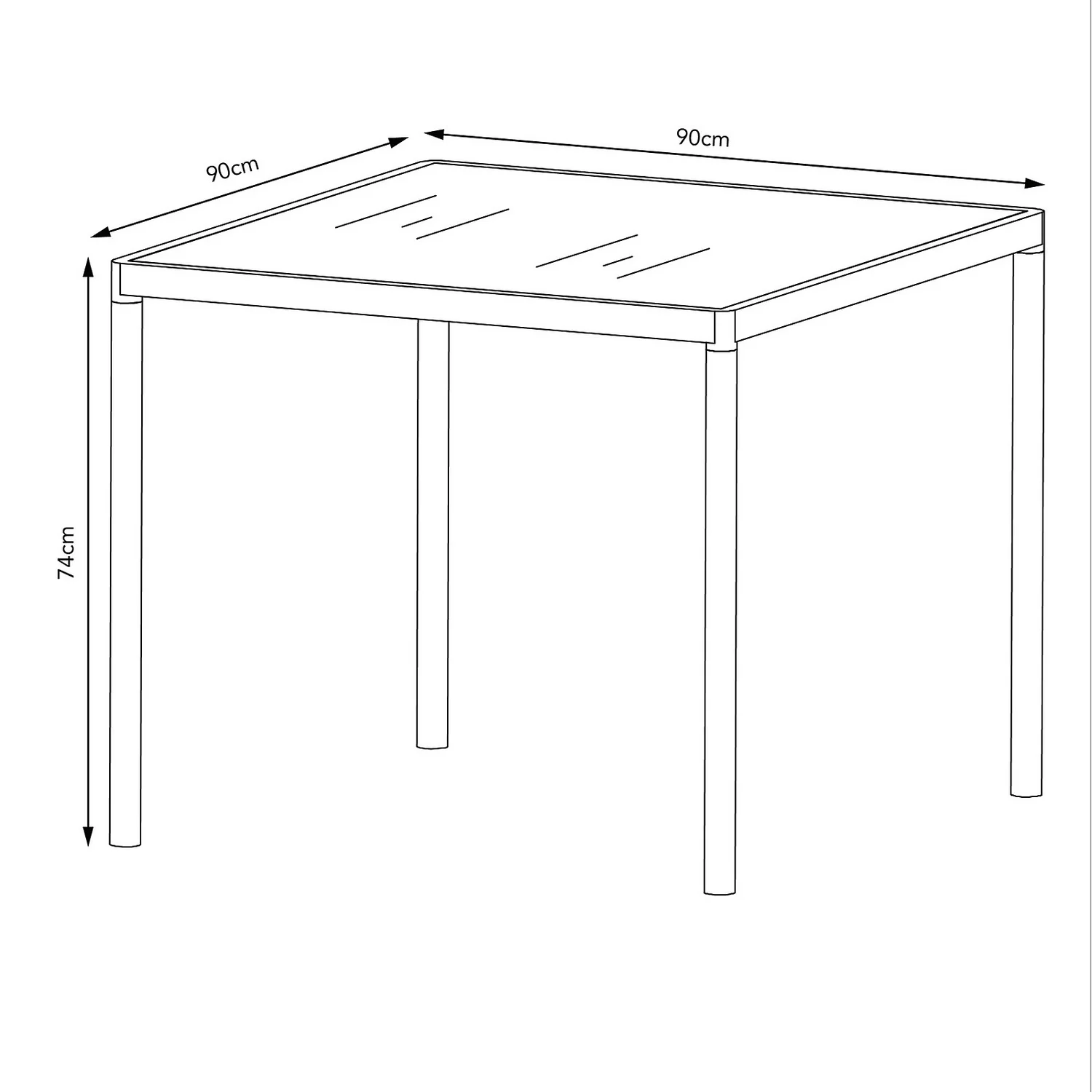 Bambrick 4 Seater Garden Dining Set - Image 7