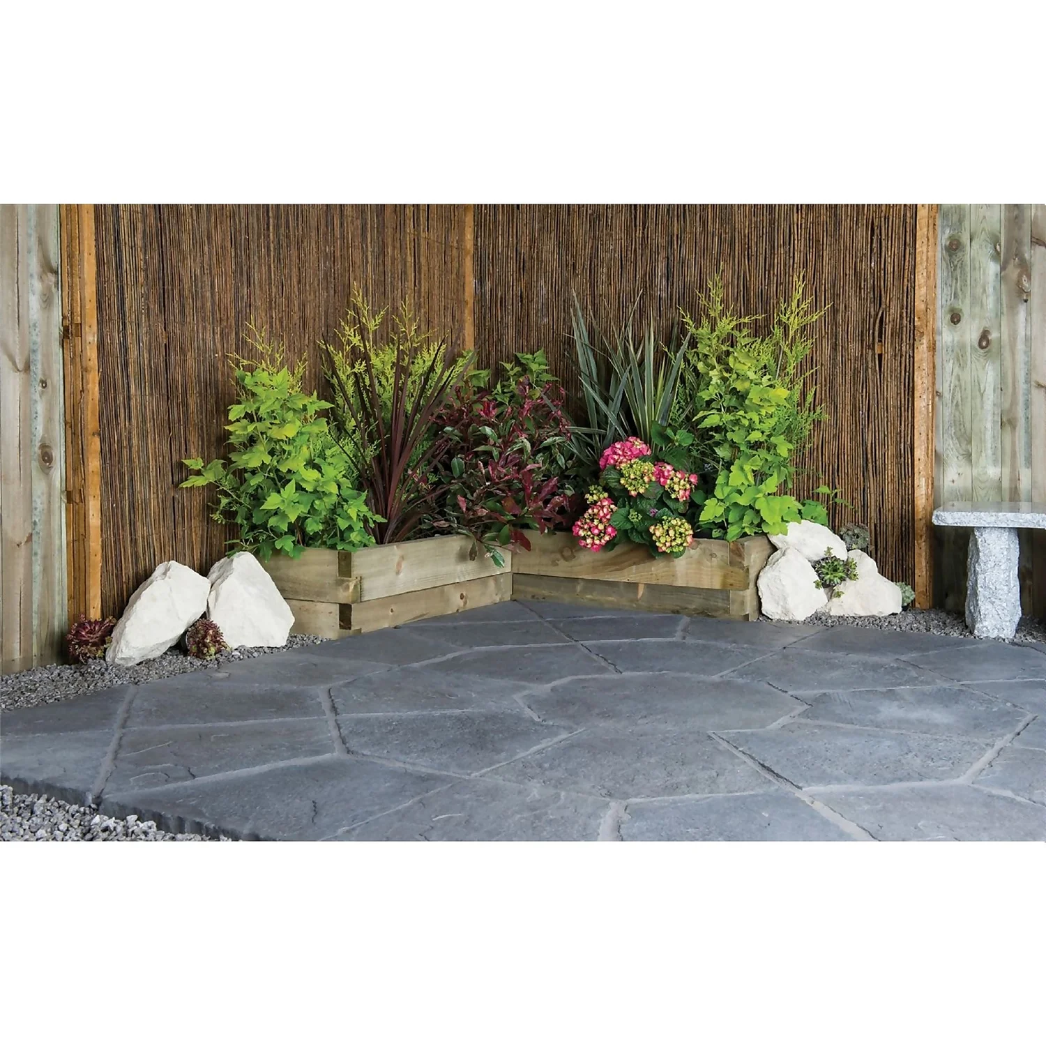 Stylish Stone Belfrey Octagon Kit 2.3m - Graphite