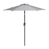 None 2.1m Crank & Tilt Parasol Light Grey - Dia. 38mm