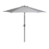 None 2.7m Crank & Tilt Parasol Light Grey - Dia. 38mm