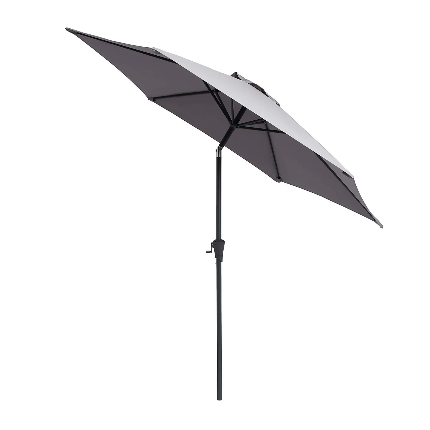 None 2.7m Crank & Tilt Parasol Light Grey - Dia. 38mm - Image 2