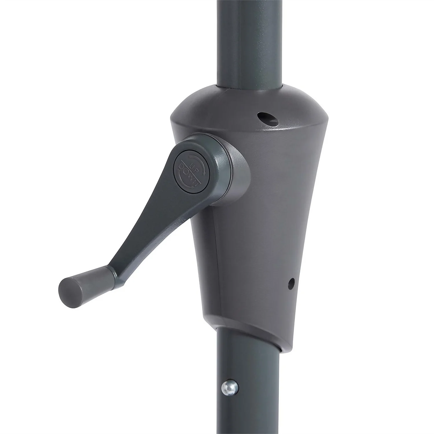 None 2.7m Crank & Tilt Parasol Light Grey - Dia. 38mm - Image 5