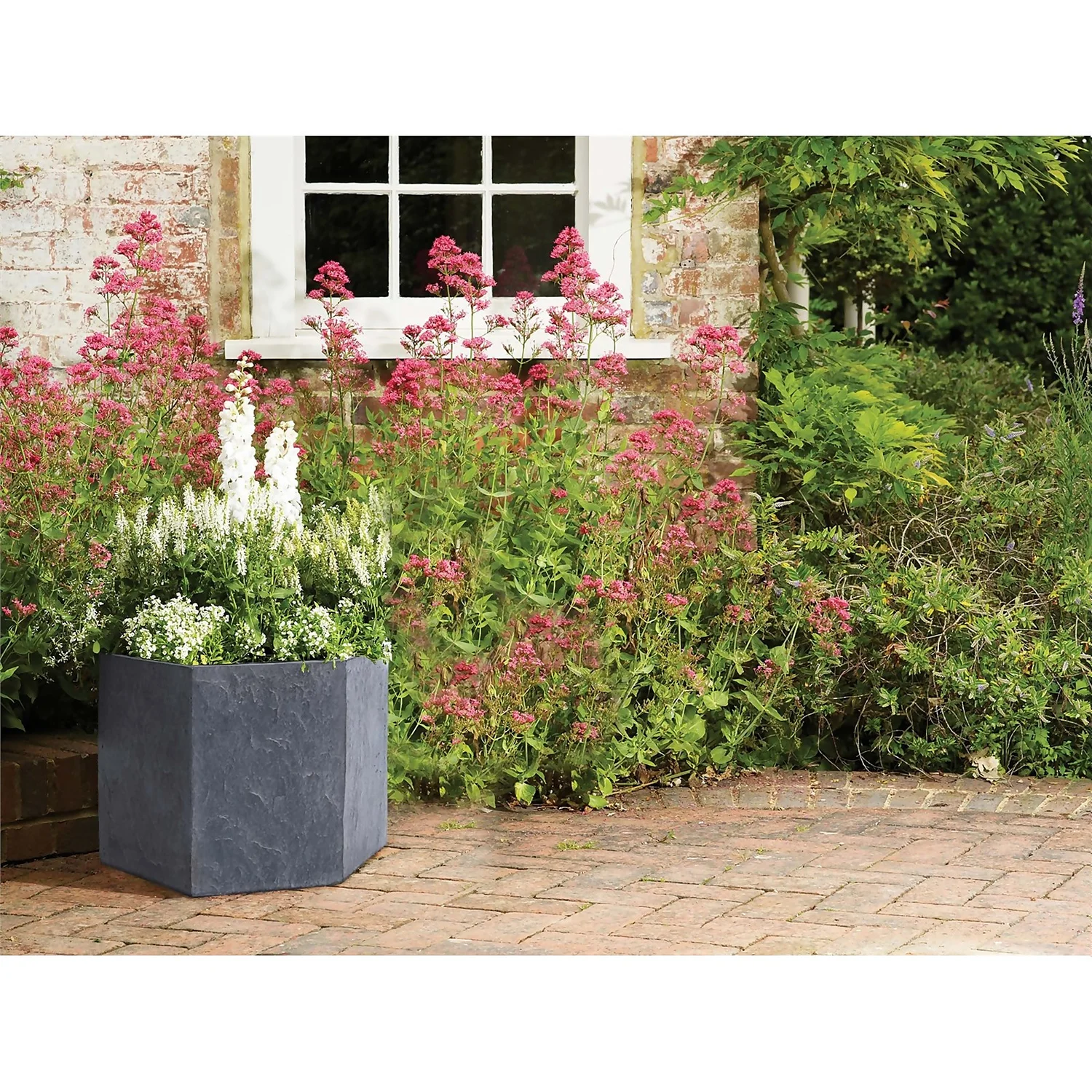 Slate Hexagon Planter - 21cm - Image 2