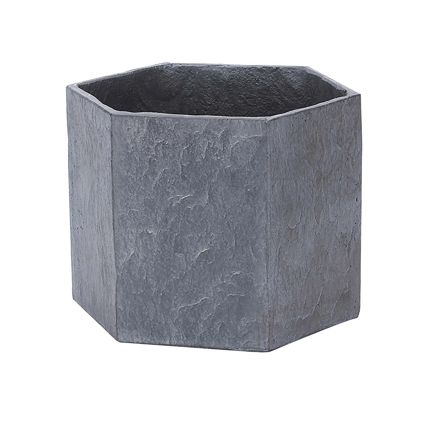 Slate Hexagon Planter - 21cm