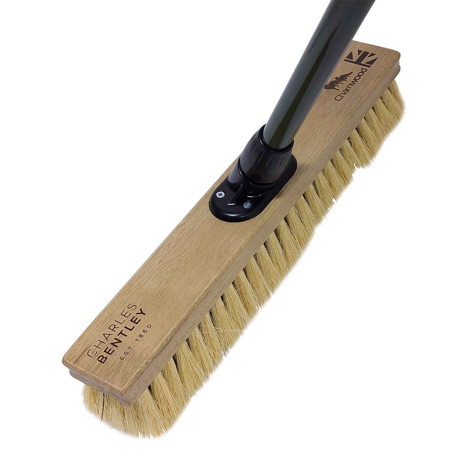 Charles Bentley Charnwood Dual Fill Wooden Broom - 450mm - Image 3