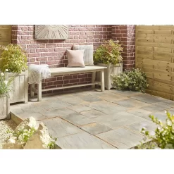 Stylish Stone Chantry Paving Patio Kit 10.22 Sqm Antique