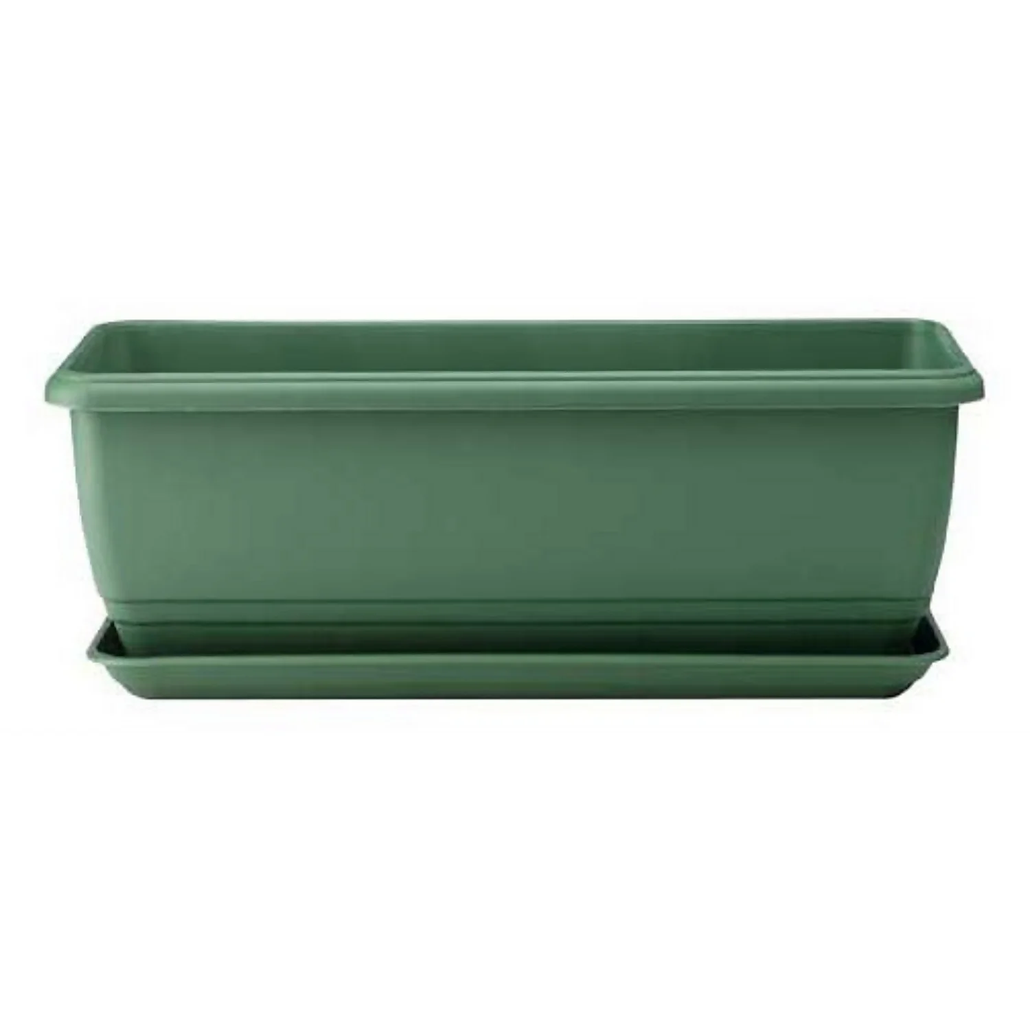 Self Watering Balconniere Troughs In Green - 70cm