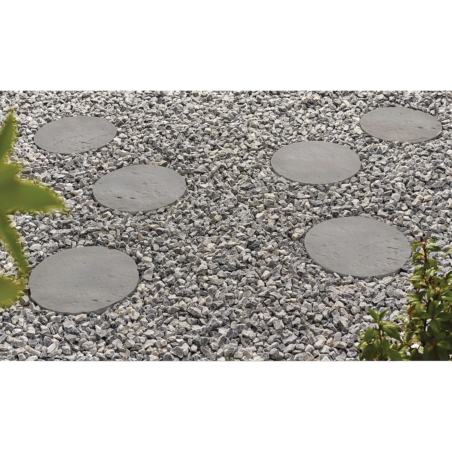 Stylish Stone 300mm Graphite Stepping Stone