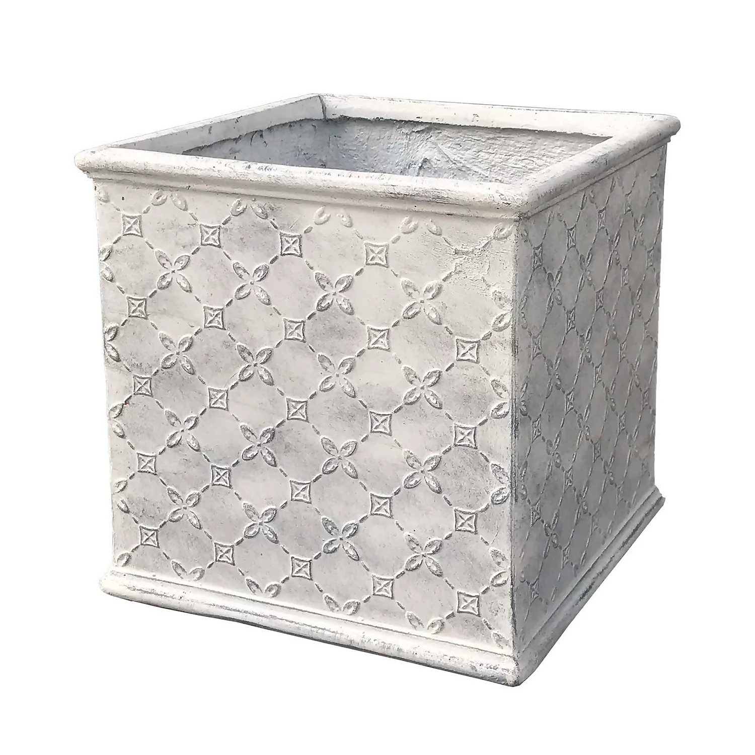 Mayfair Antique White Cube - 30cm