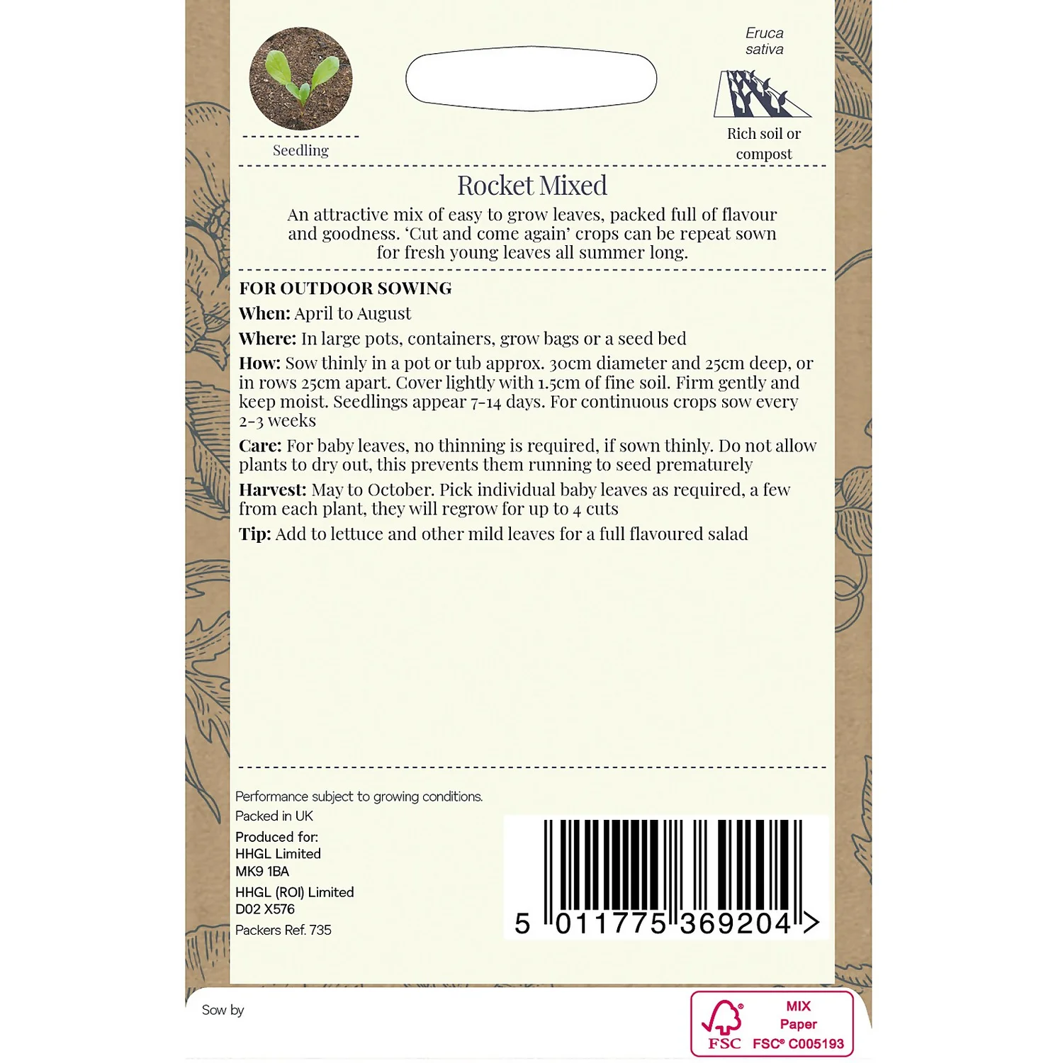 Country Living Rocket Mixed Seeds - Image 2