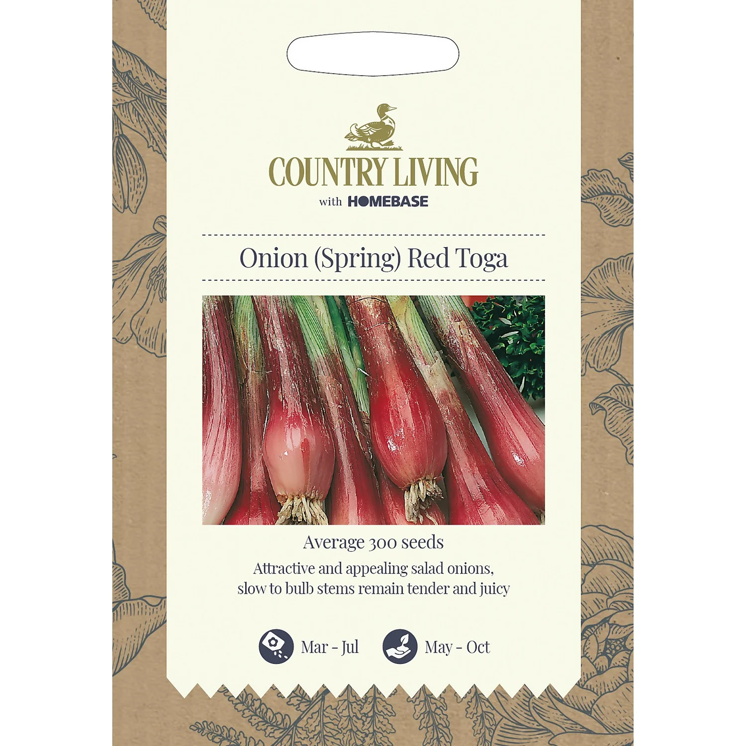 Country Living Onion Spring Red Toga Seeds