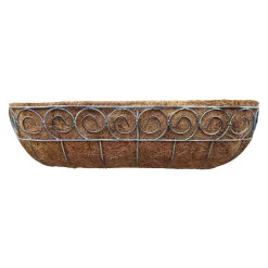 Distress Finish Wall Trough With Coco Liner - 61cm