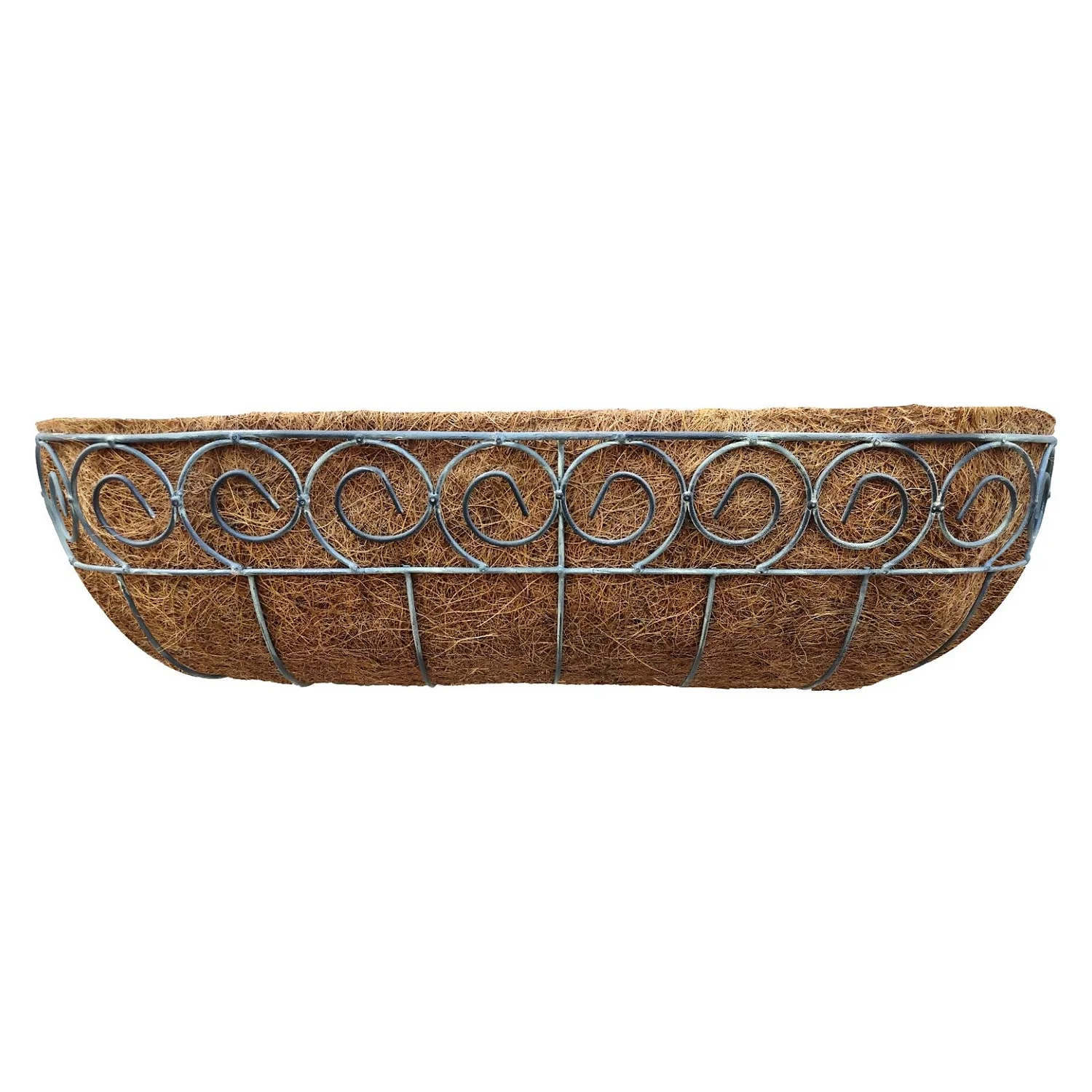 Distress Finish Wall Trough With Coco Liner - 61cm