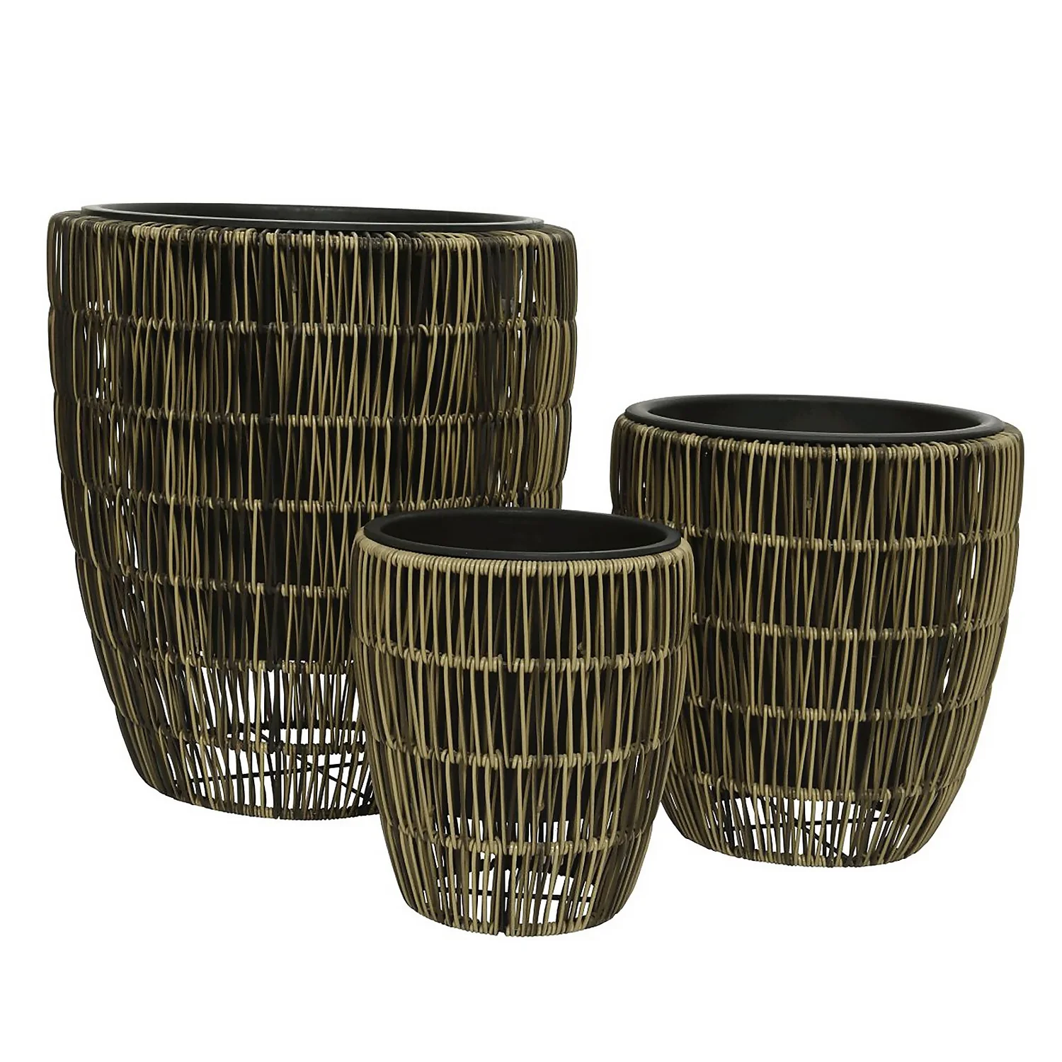 Kate Round Rattan Planter - Small - Image 3
