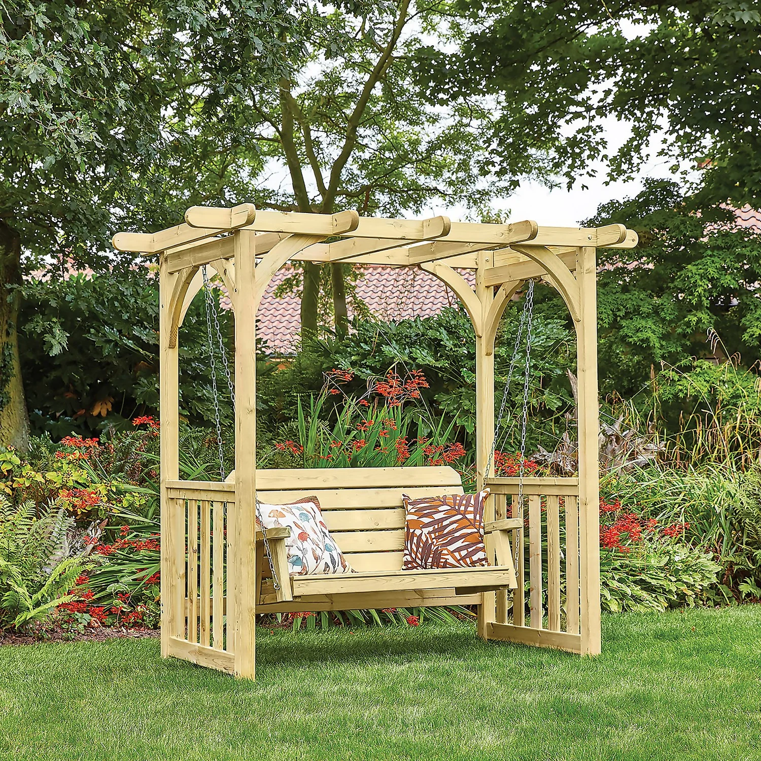Anchor Fast FSC Milldale Swing Seat With Arbour