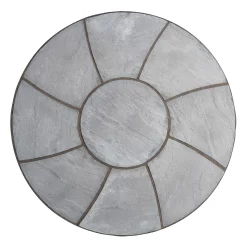 Stylish Stone Chantry Twist Circle Paving Kit 1.5m Graphite
