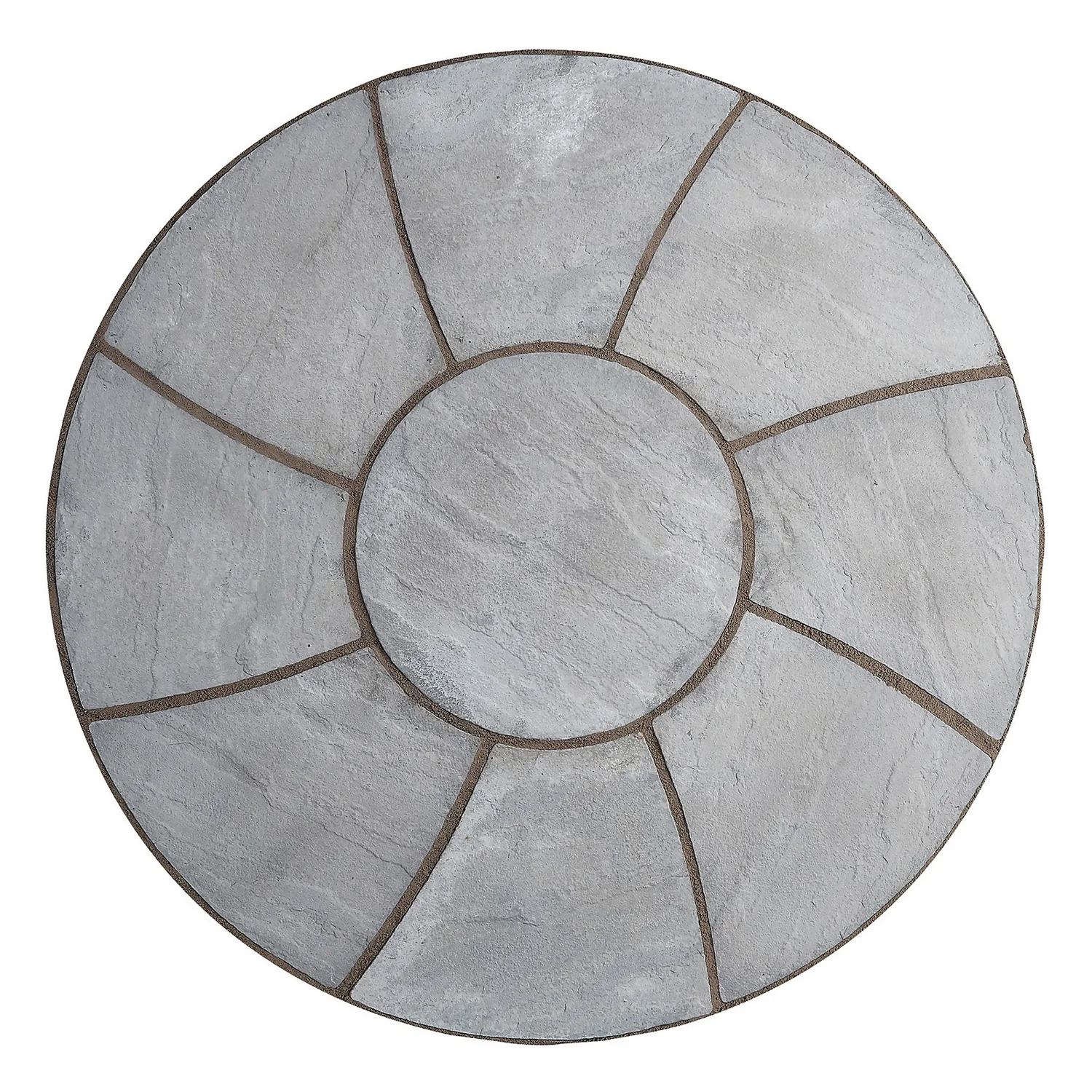 Stylish Stone Chantry Twist Circle Paving Kit 1.5m Graphite