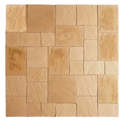 Stylish Stone Chantry Patio Paving Kit 5.76 Sqm Gold