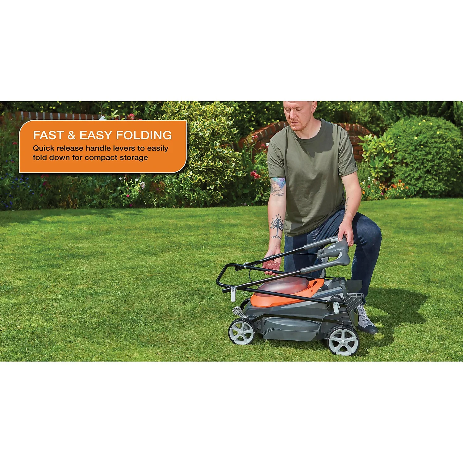 Flymo 36V UltraStore 380R Cordless Lawn Mower - 38cm - Image 6