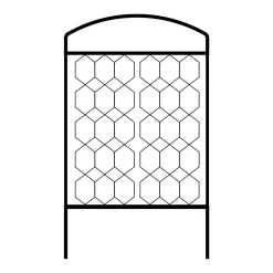 Agriframes Monet Garden Screen - W 1.2m X H 1.8m - Black