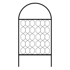 Agriframes Round Garden Screen - W 1.2m X H 2.9m - Black