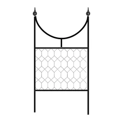 Agriframes Byzantine Garden Screen - W 1.2m X H 2.3m - Black