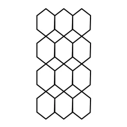 Agriframes Garden Wall Trellis (pack Of 2) - W 44cm X H1.02m Per Panel - Black