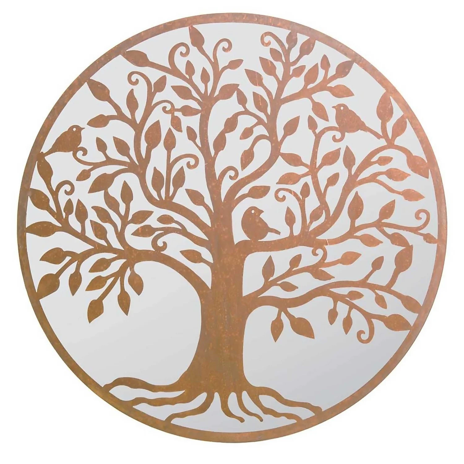 MirrorOutlet Bird Round Garden Mirror - 100cm - Image 2