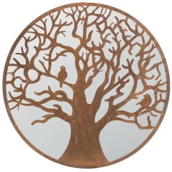 MirrorOutlet Bird Round Garden Mirror - 60cm