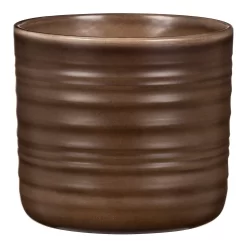 Scheurich Ripple Brown Indoor Pot - 12cm