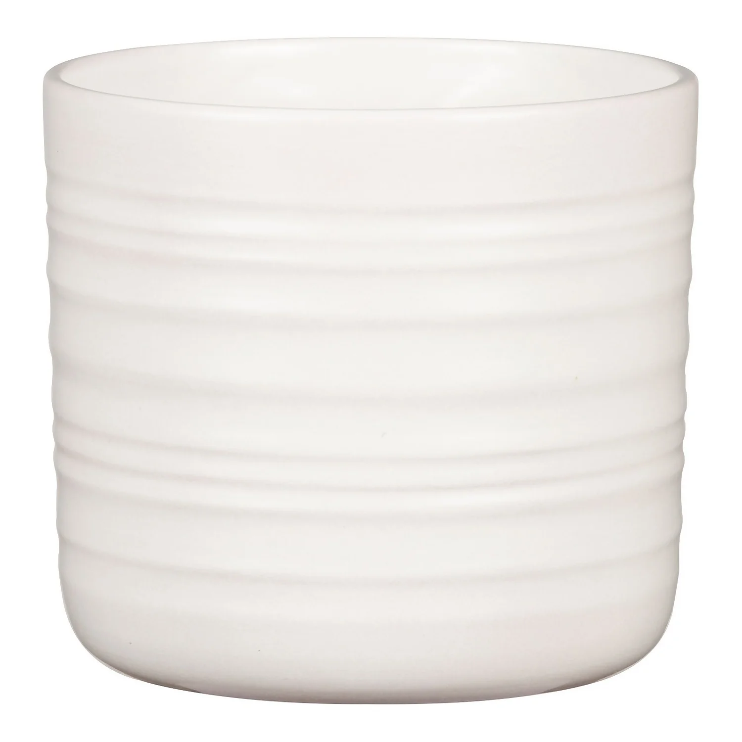 Scheurich Ripple White Indoor Pot - 20cm