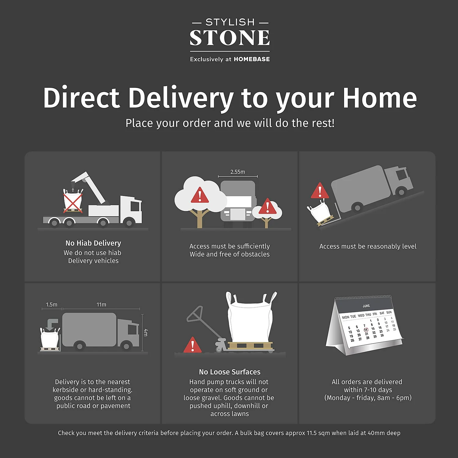 Stylish Stone Onyx Black Cobbles - Bulk Bag 750kg - Image 6