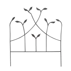 Forged Garden Border Edge With Leaves