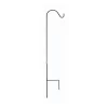 Single Shepherd Garden Hook 36 Inch - Black