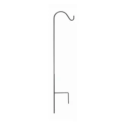 Single Shepherd Garden Hook 36 Inch - Black